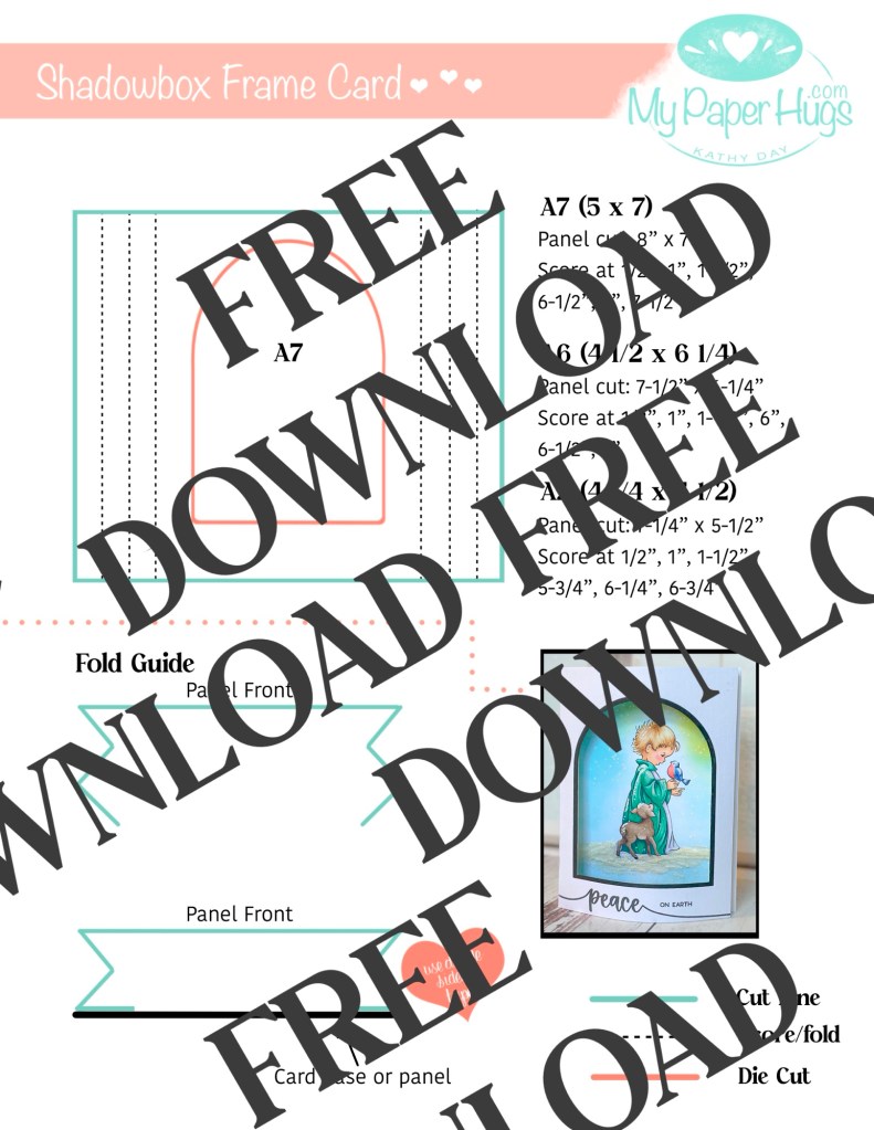 Shadowbox frame card guide 